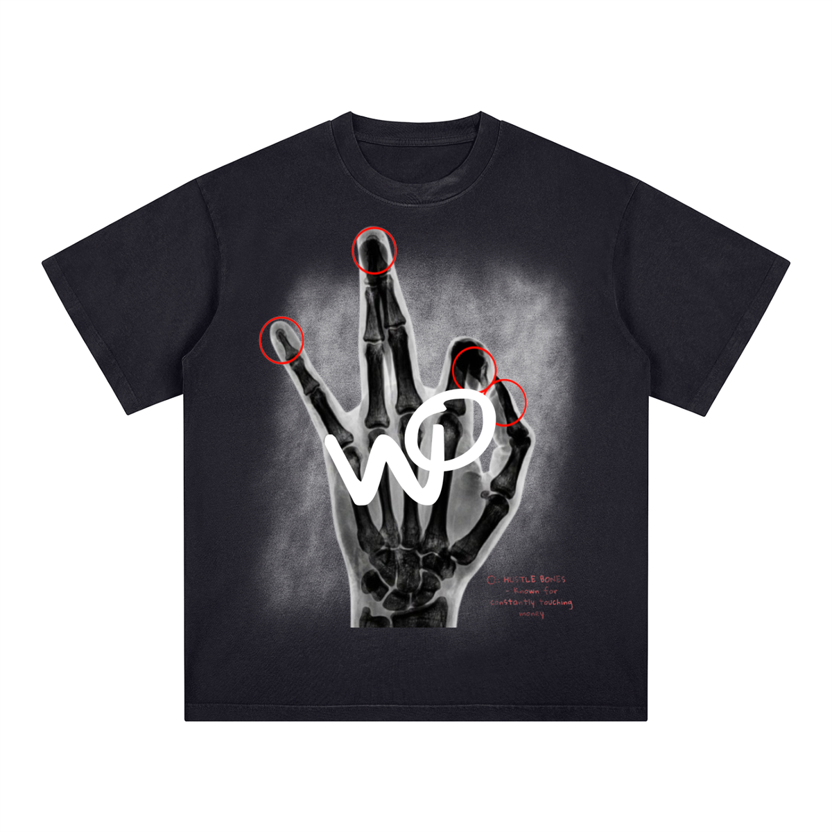 WRTY HAND Patch Monkey Washed T-Shirt