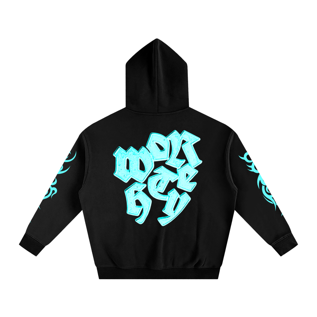 WORTHEY NEGATIVE Fleeced Hoodie
