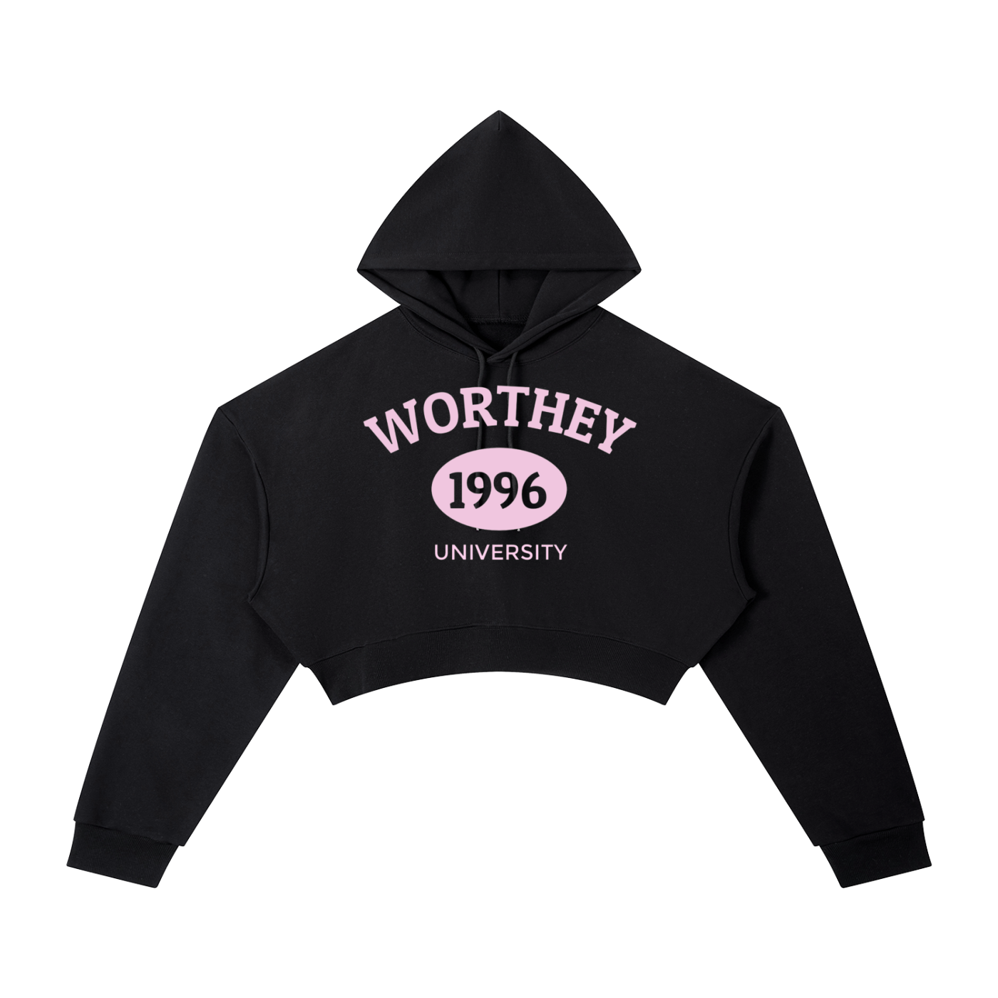 WRTY U “ I <3 WRTY “ CROP HOODIE