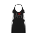 WRTY “ I <3 WRTY “ Tight Halter Dress