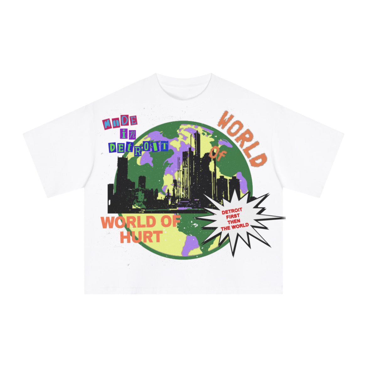 WRTY WAR ON ART “ WORLD OF HURT “ T