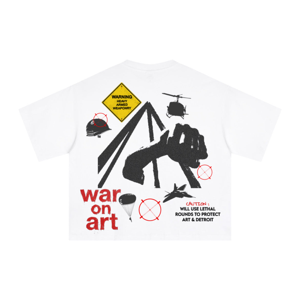 WRTY WAR ON ART “ WORLD OF HURT “ T