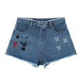 WORTHEY Vintage Wash WOA Denim Shorts