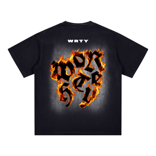 WRTY HAND Patch Monkey Washed T-Shirt